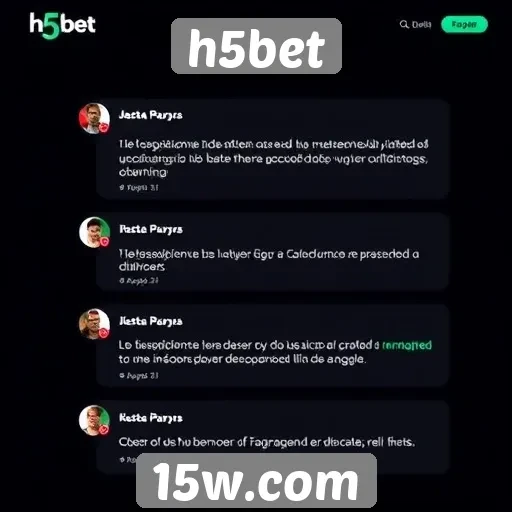 Experiência do usuário no H5bet e feedbacks